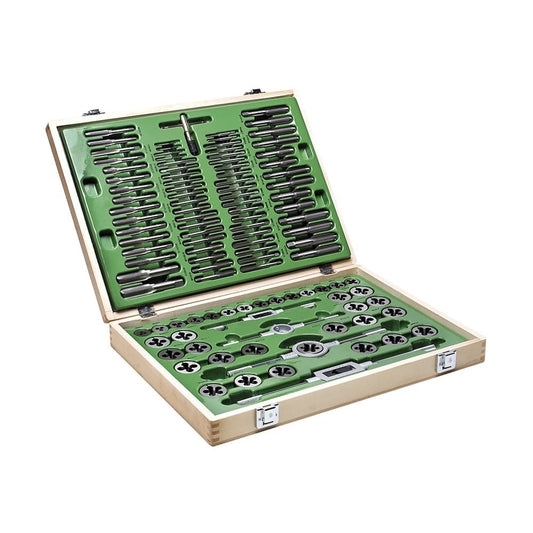 SET MASCHI E FILIERE IN ACCIAIO A CROMO E ACCESSORI -110PZ  70/S110   FASANO
