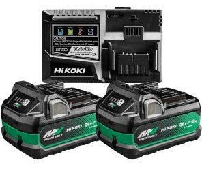 POWERKIT(A) - CARICABATTERIE C/2 BATTERIA MULTIVOLT 36V/2,5AH 18V/5AH