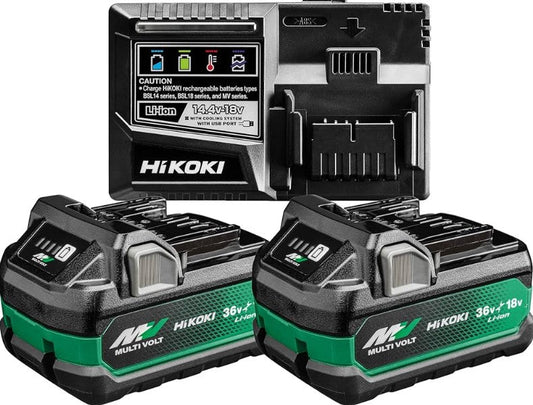 POWERKIT(5) - CARICABATTERIA C/2 BATTERIA BOOSTER PACK 18V/5AH 900W