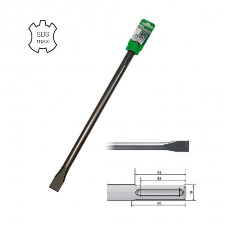 SCALPELLO PIATTO HIKOKI SDS MAX 400MM