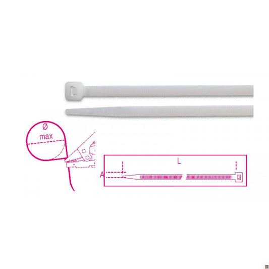 FASCETTE NYLON NEUTRE 4,8X300 BETA