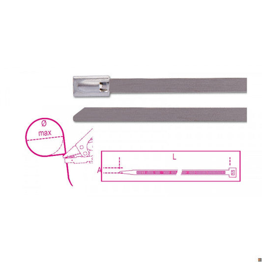 FASC.AUTOBLOCC. INOX 4,6X200 BETA