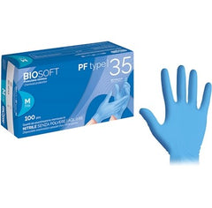 CONFEZIONE 100 PZ GUANTI NITRILE S/POL. BYOSOFT PFTYPE33