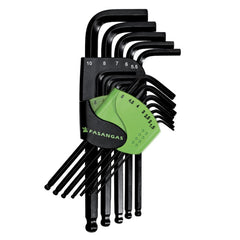 SET 13 CHIAVI MASCHIO ESAGONALI PIEGATE, SERIE IN POLLICI