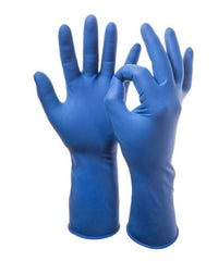 CONFEZIONE 50 PZ GUANTI IN LATTICE HIGH RISK - BLU
