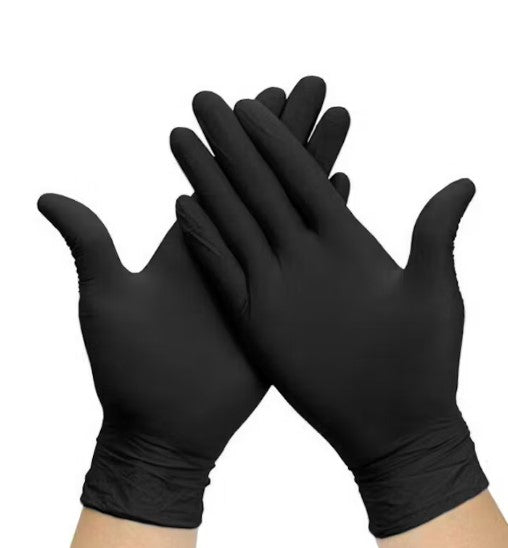CONFEZIONE 50 PZ GUANTI NITRILE TECH BLACK NERO