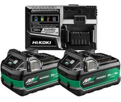 POWERKIT(A) - CARICABATTERIE C/2 BATTERIA MULTIVOLT 36V/2,5AH 18V/5AH