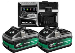 POWERKIT(B) - CARICABATTERIE C/2 BATTERIE MULTIVOLT 36V/4AH 18V/8AH