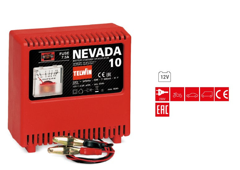 CARICABATTERIE NEVADA 10 230V TELWIN