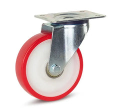 RUOTA DY1P SUPPORTO PIASTRA GIREVOLE Ø 40 RIVESTITO POLIURETANO