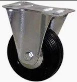 RUOTA GOMMA PIASTRA SUPPORTO FISSO Ø 140