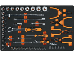 Carrello Beta RSC24 con 7 cassetti e inclusi 224 utensili automotive