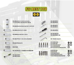 Set 108 Utensili Professionali da 1/4" e 1/2" Fasano Tools "Best 108"