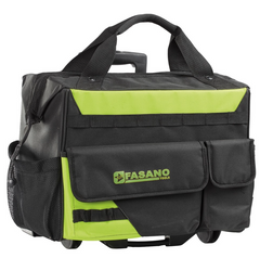 Trolley Portautensili in Tessuto con Manico Telescopico e Multitasche - Valigia Porta Attrezzi Fasano FG 1456