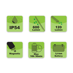 Lampada LED Professionale Fasano FG 211 - Ultra Sottile (11mm), 600 Lumen, Magnetica e Ricaricabile