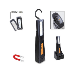 Lampada ricaricabile con LED ad altissima luminosità batteria ai polimeri di litio 1838/11LED